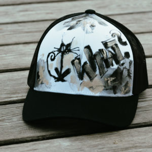 muddled cat "what?" cap
